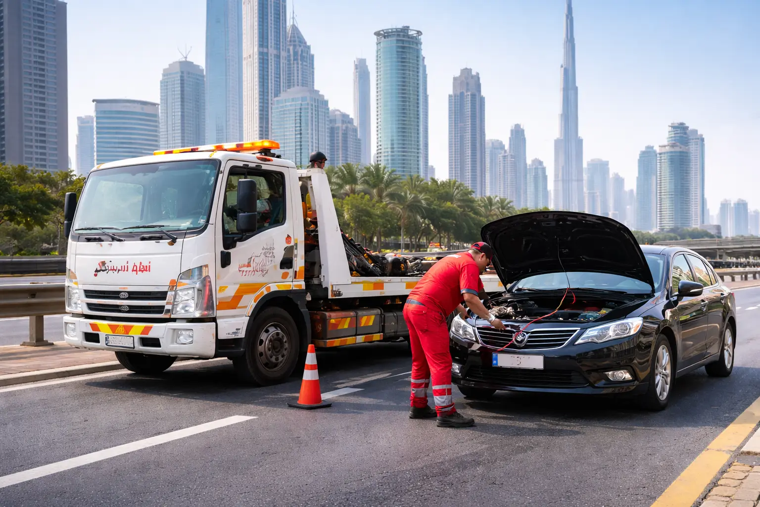خدمة سحب سيارات في دبي بسرعة واستجابة مباشرة